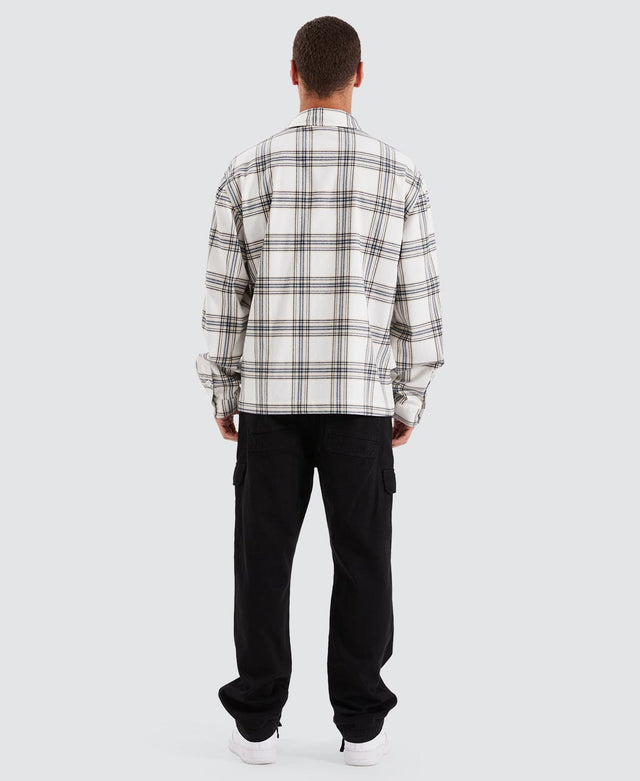 Kiss Chacey Ingenuity Relaxed Overshirt - White Check WHITE