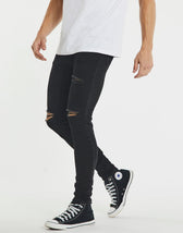 Destroyed Washed Black