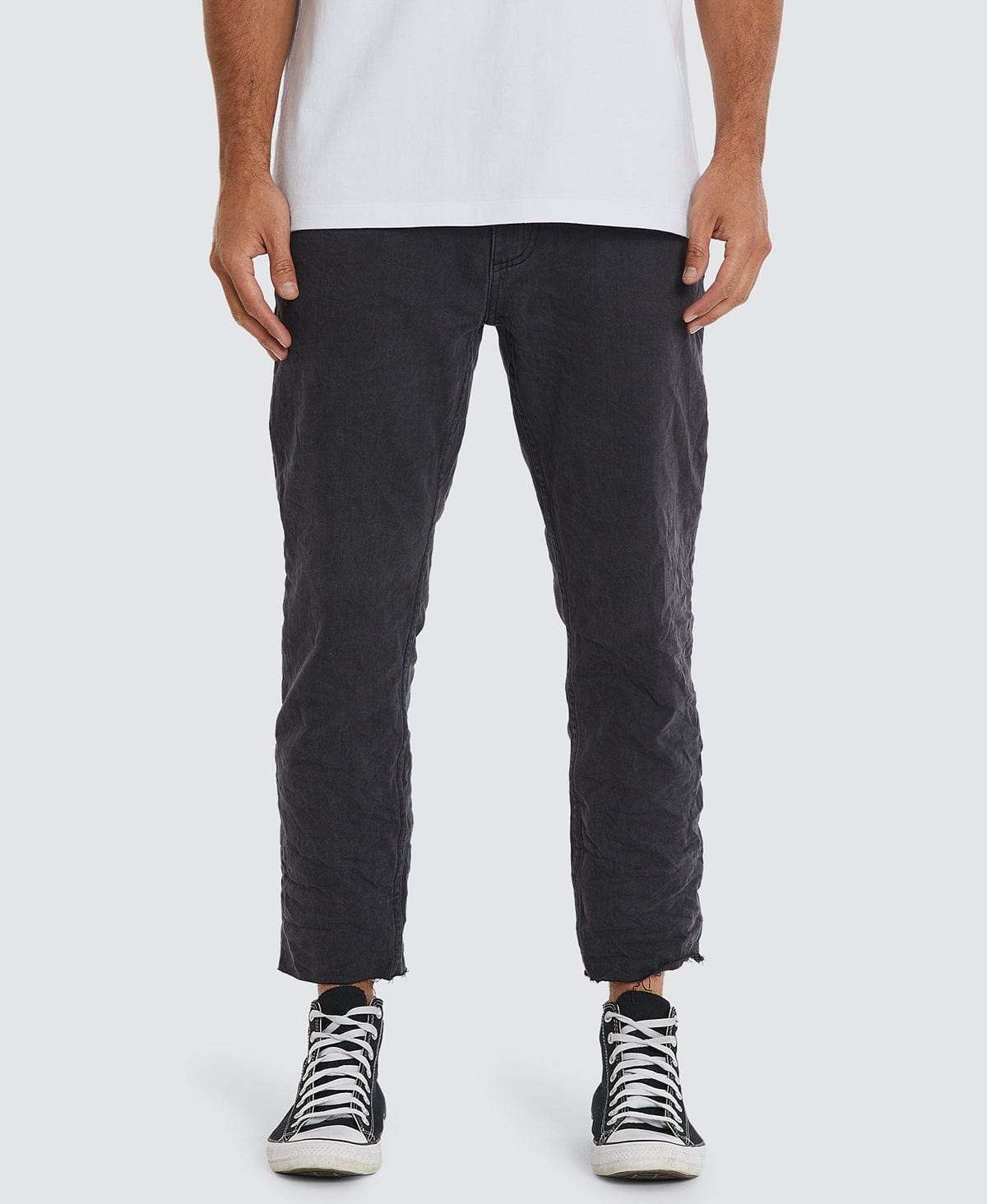 Mens skinny sales cropped joggers