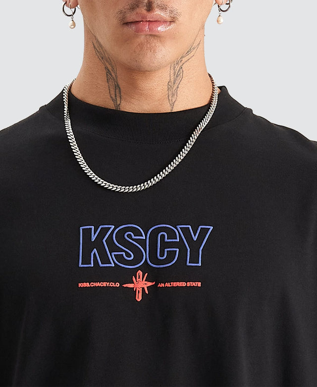 Kiss Chacey Limits Heavy Street T-Shirt Jet Black