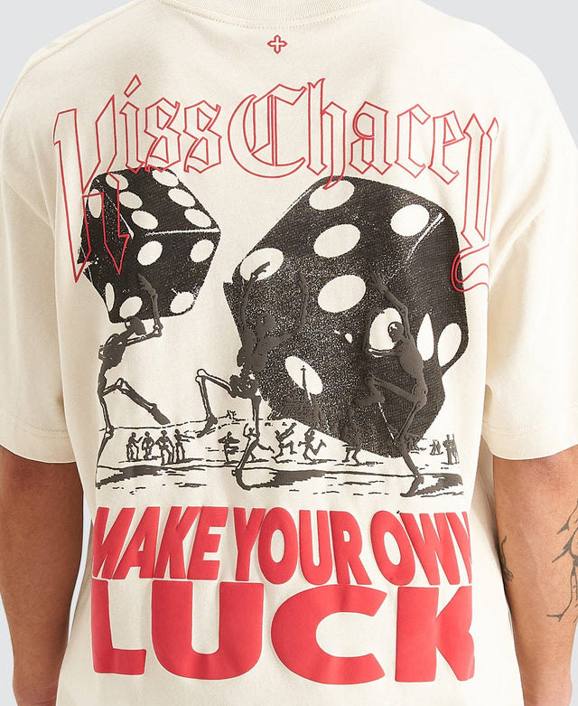 Kiss Chacey Luck Street Fit T-Shirt Tofu Cream
