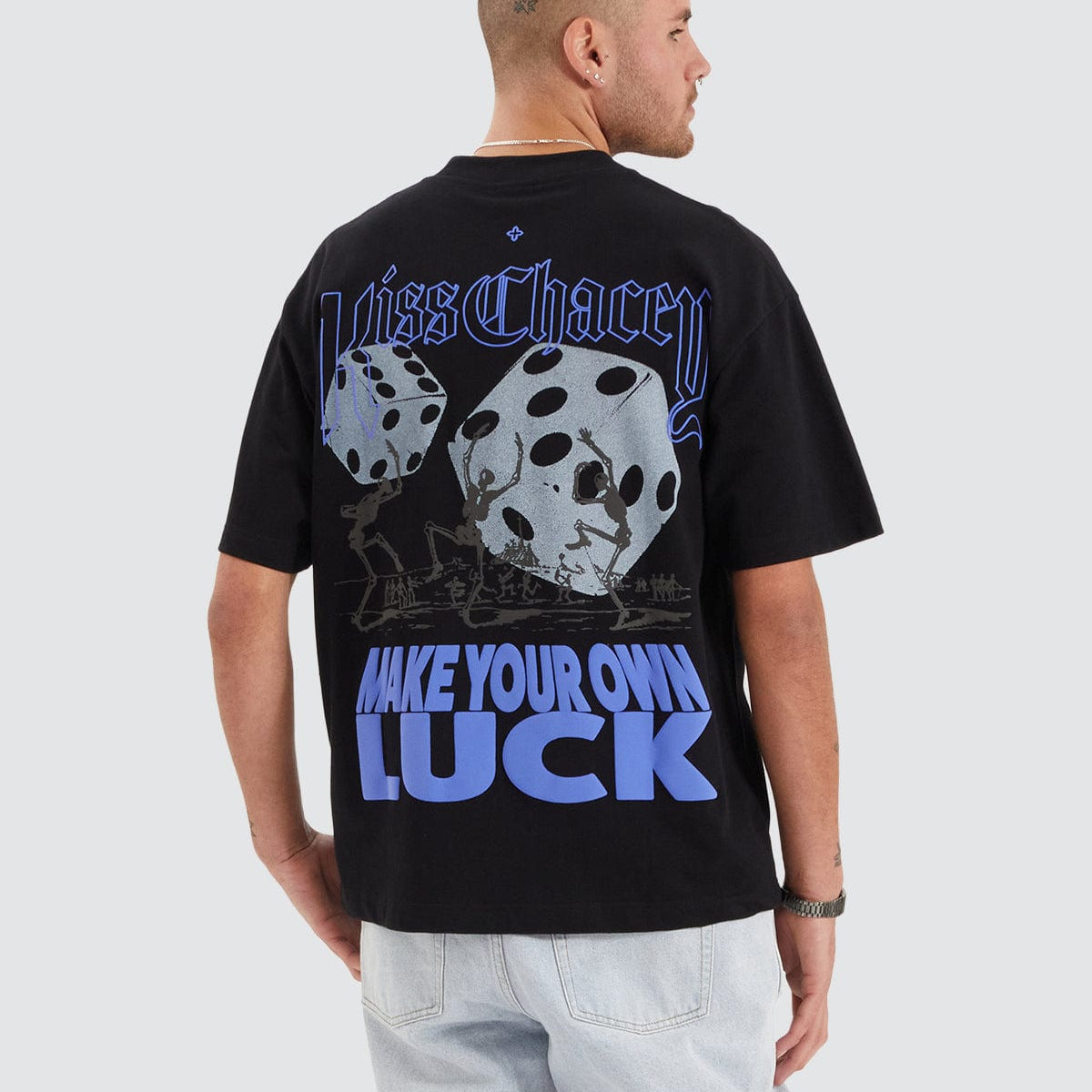 Luck Street Fit T-Shirt Jet Black | Neverland Store