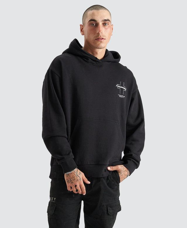 Kiss Chacey Lugh Relaxed Hooded Sweater - Jet Black BLACK