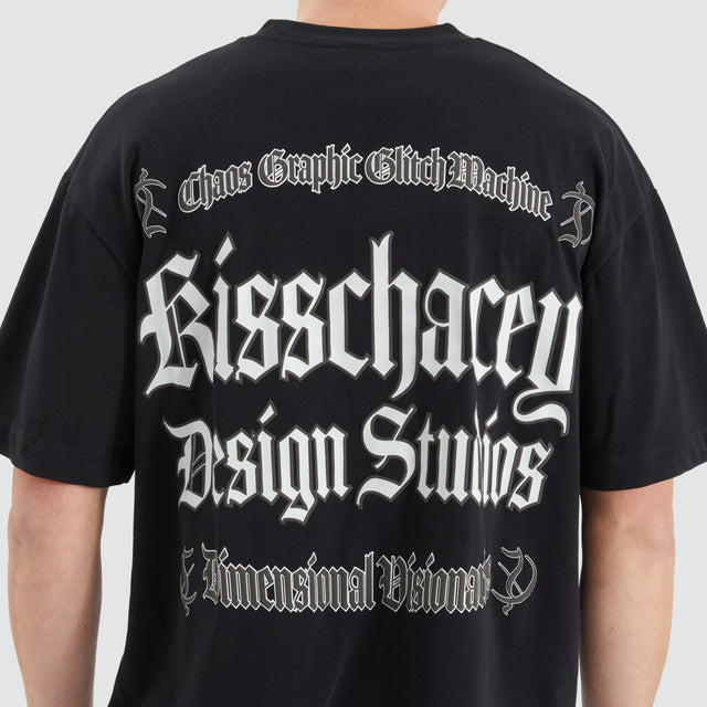 Kiss Chacey Machine Street Tee Anthracite Black