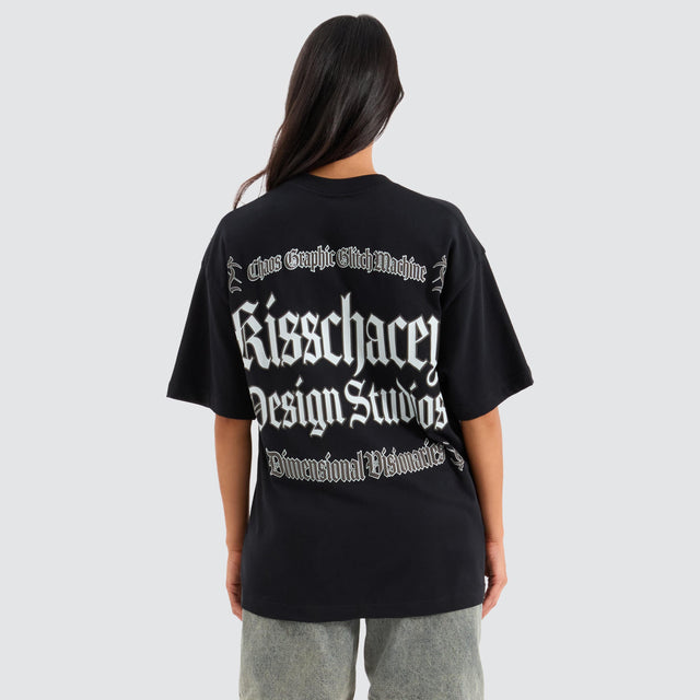 Kiss Chacey Machine Street Tee Anthracite Black