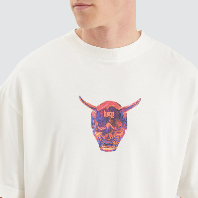 Kiss Chacey Mask Street Tee Natural White