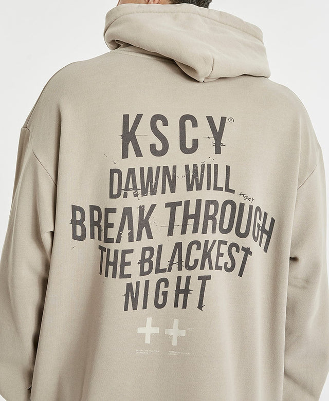 Kiss Chacey Mason Relaxed Hoodie Pigment Warm Grey