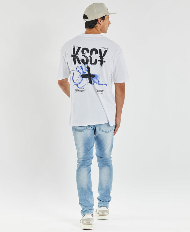 Kiss Chacey Mercer Box Fit T-Shirt White