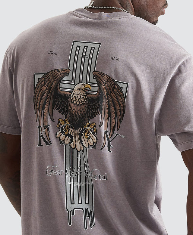 Kiss Chacey Mercia Relaxed T-Shirt Grey