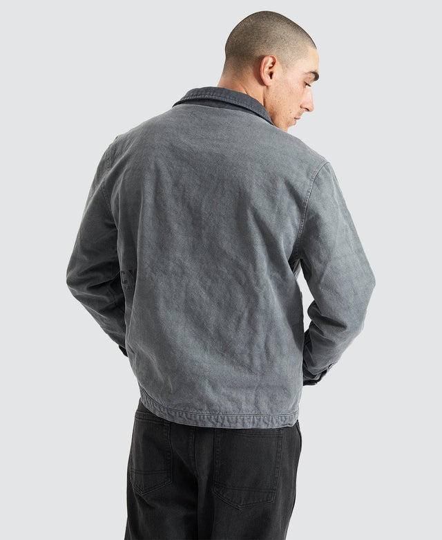 Kiss Chacey Ogmios Zipped Worker Jacket - Pigment Charcoal GREY