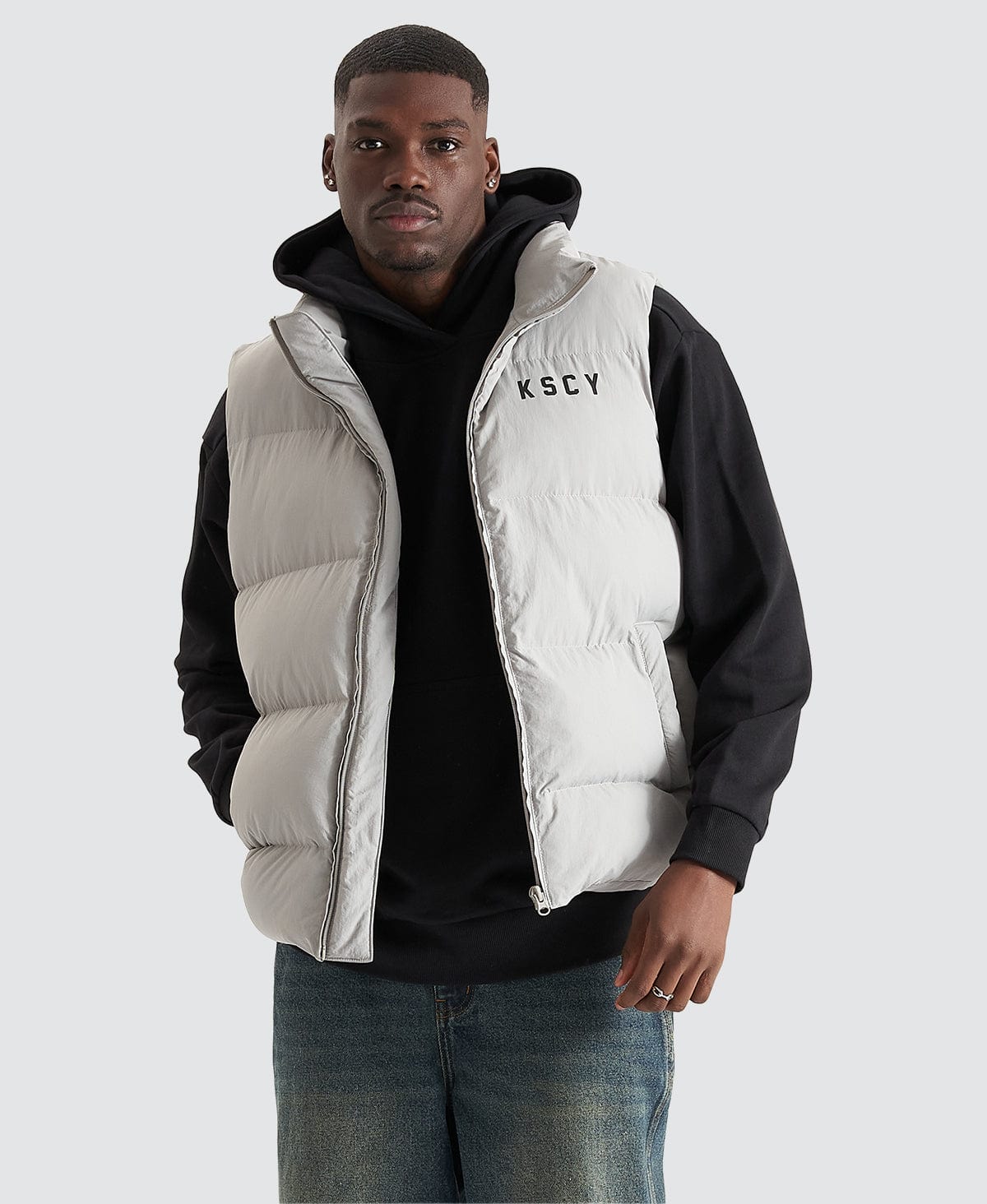 Kiss Chacey Paloma Puffer Vest in Paloma - Neverland Store