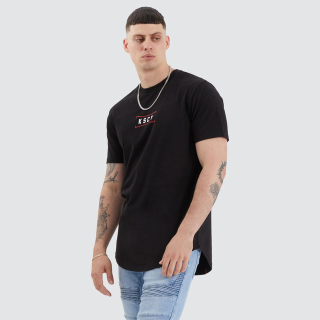 Kiss Chacey Peipus Dual Curved Tee Jet Black