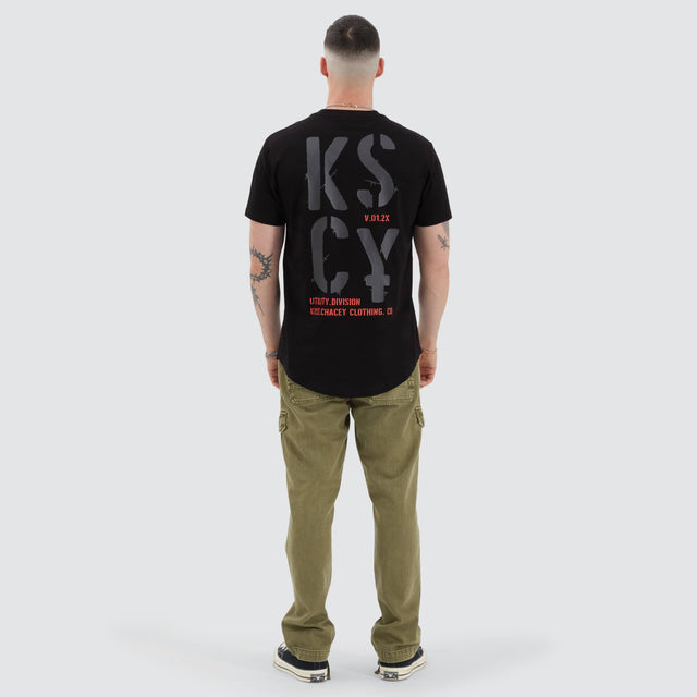 Kiss Chacey Pleso Dual Curved Tee Anthracite Black