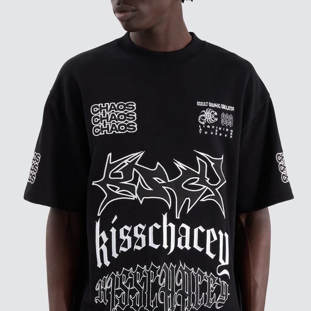 Kiss Chacey Posse Loopback Street Tee Jet Black