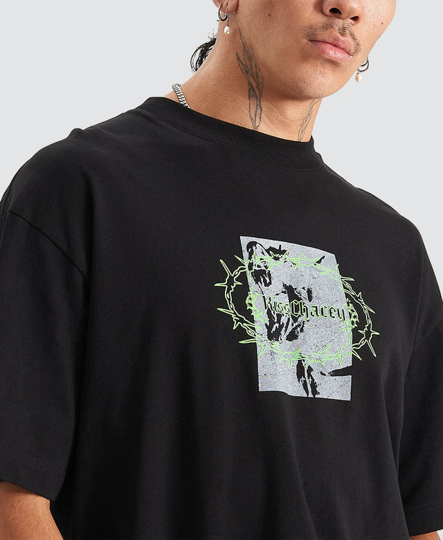 Kiss Chacey Prison Street Fit T-Shirt Jet Black