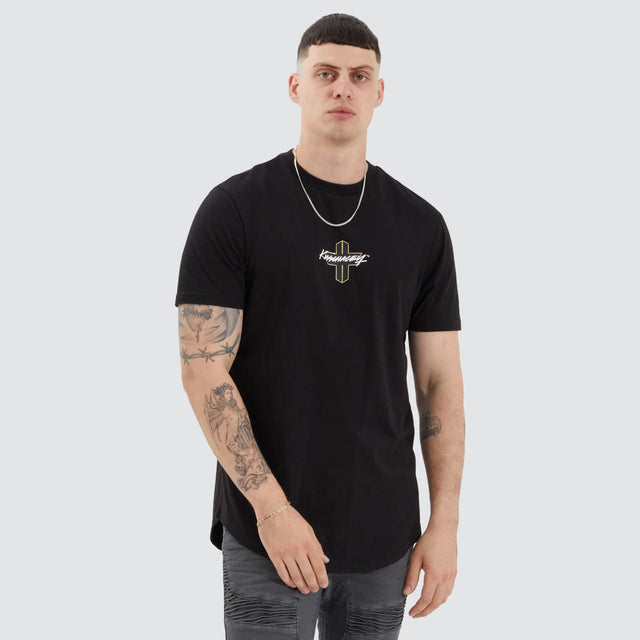 Kiss Chacey Prudheo Dual Curved Tee Jet Black