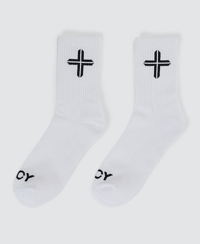 Kiss Chacey Raid 2-Pack Crew Socks White