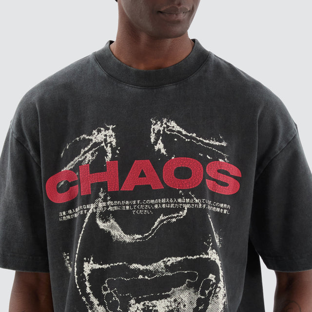 Kiss Chacey Risk Street Tee Vintage Black