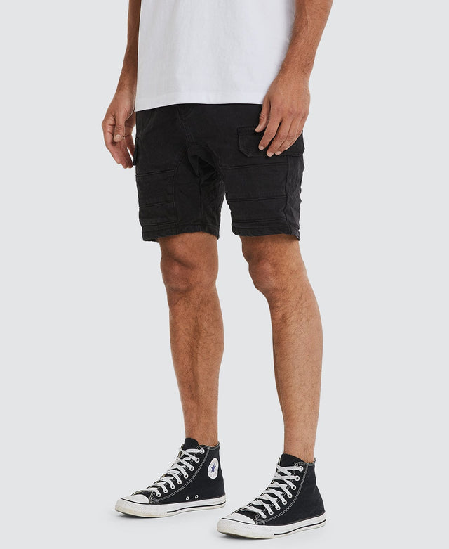 Kiss Chacey Salem Cargo Short Obsidian Black