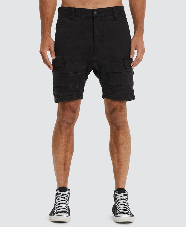 Kiss Chacey Salem Cargo Short Obsidian Black