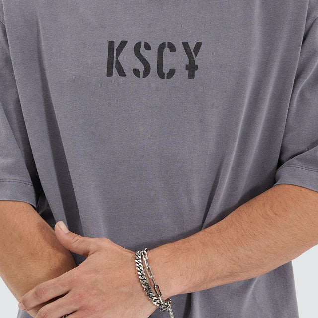 Kiss Chacey Schism Heavy Tee Pigment Steel