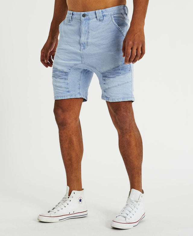 Kiss Chacey Spectra Denim Shorts Ice Blue