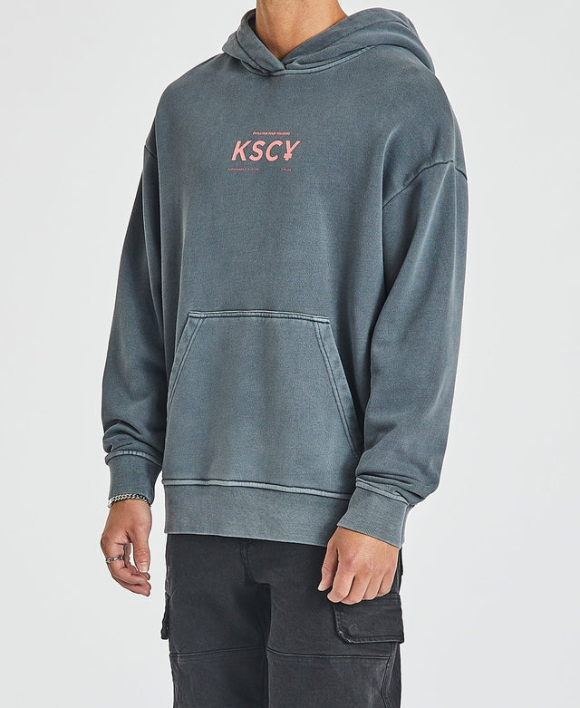 Kiss Chacey Surfrider Relaxed Hooded Sweater - Pigment Carbon BLACK