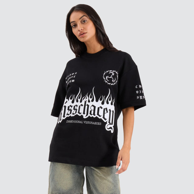 Kiss Chacey System Loopback Street Tee Jet Black