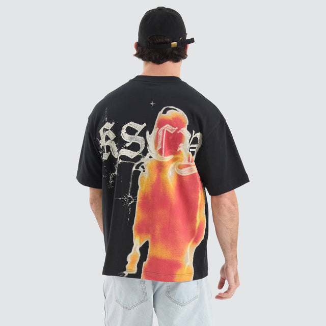 Kiss Chacey Thermal Street Tee Anthracite Black