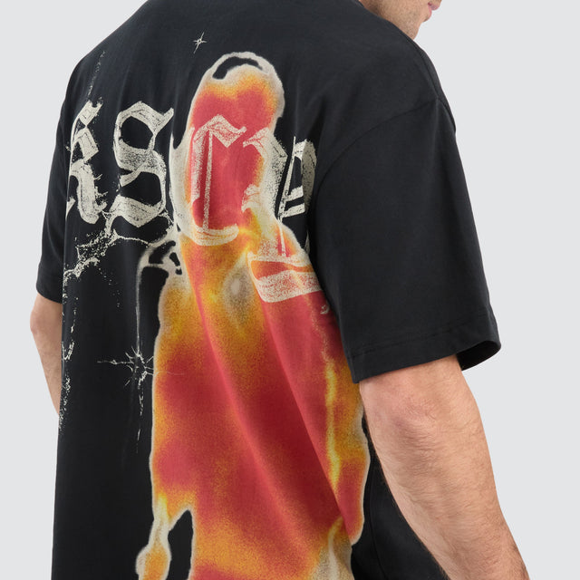 Kiss Chacey Thermal Street Tee Anthracite Black