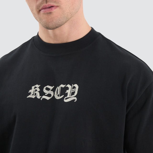 Kiss Chacey Thermal Street Tee Anthracite Black