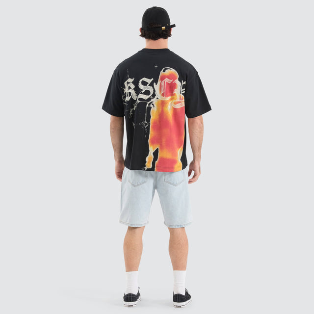 Kiss Chacey Thermal Street Tee Anthracite Black