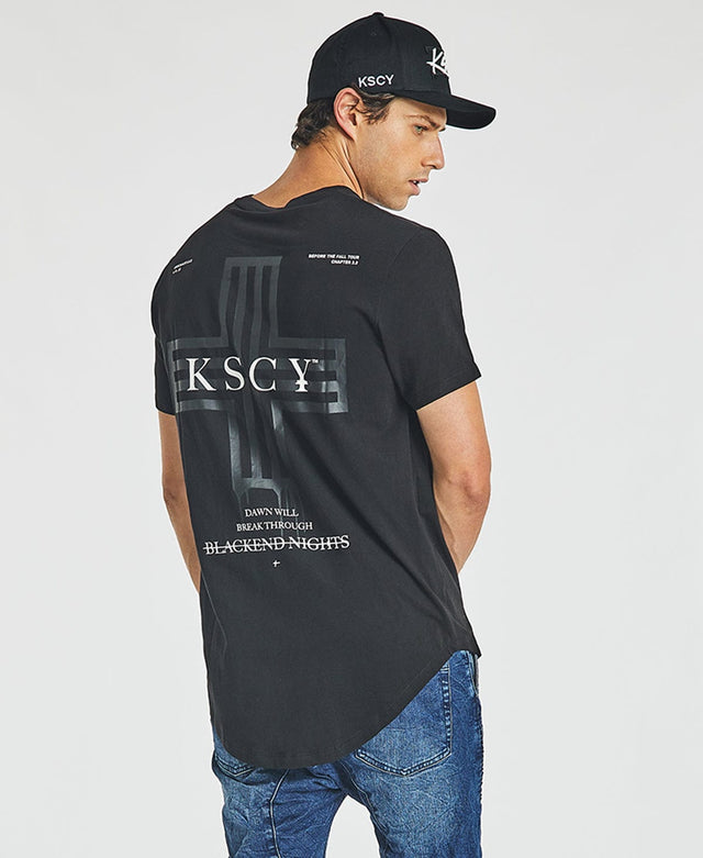 Kiss Chacey Titan Dual Curved T-Shirt Jet Black