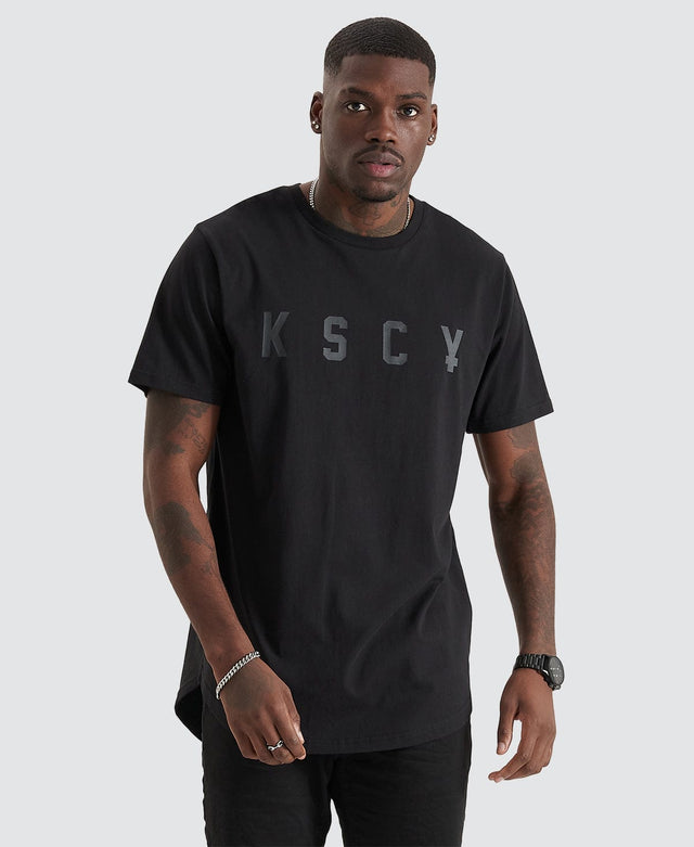 Kiss Chacey Trained Dual Curved T-Shirt Jet Black