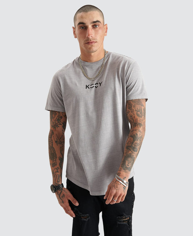 Kiss Chacey Tustin Dual Curved Tee Pigment Frost Grey