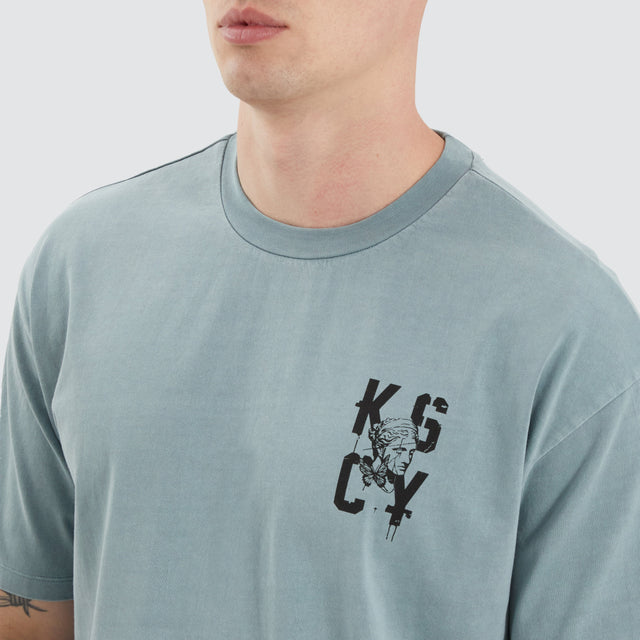 Kiss Chacey Untamed Box Fit Tee Pigment Lead