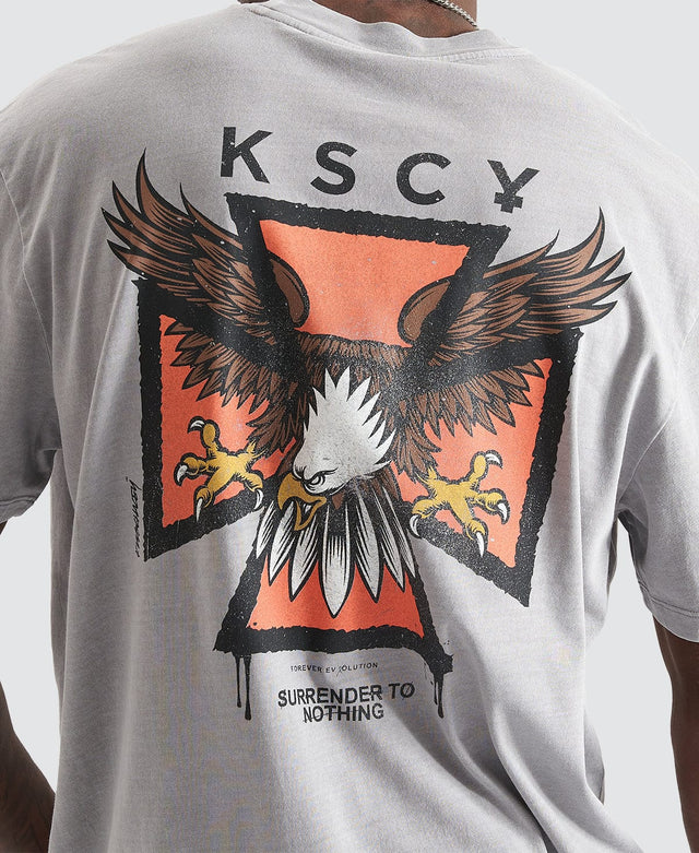 Kiss Chacey Watcher Relaxed T-Shirt Pigment Silver