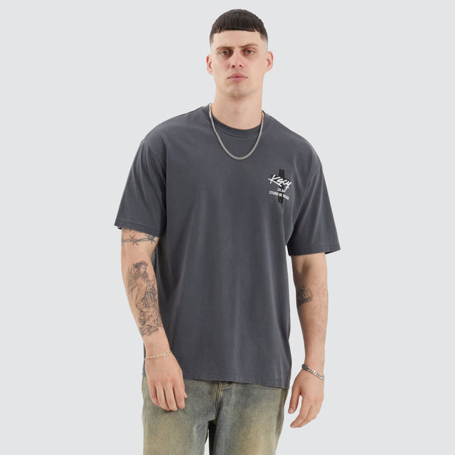 Kiss Chacey Wendel Box Fit Tee Pigment Asphalt