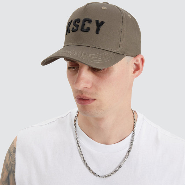 Kiss Chacey Winsted 5 Panel Curved Peak Cap Driftwood