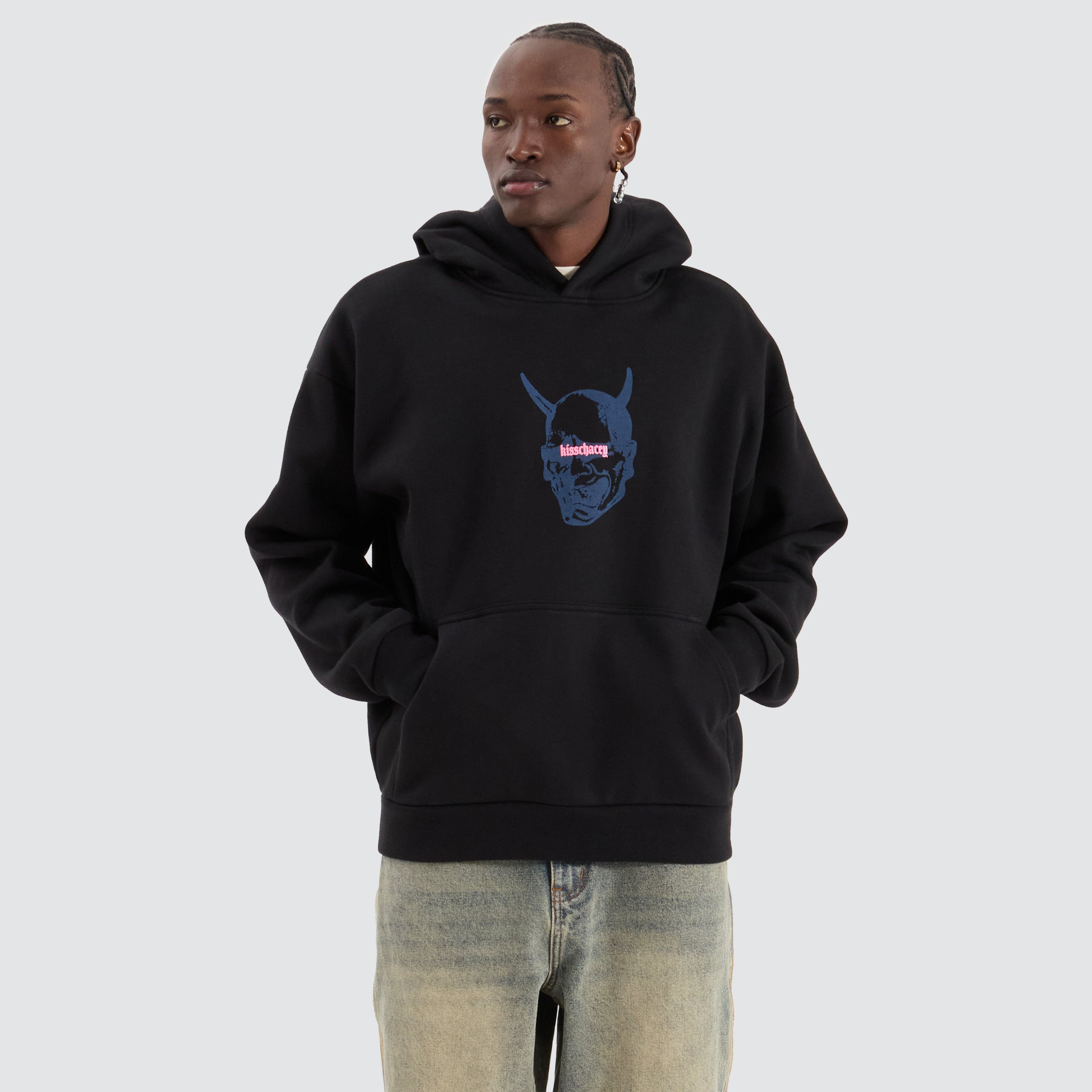 KSCY Witchcraft Oversized Hoodie in Jet Black | Neverland