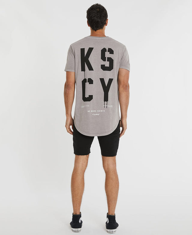 Kiss Chacey Zephyr Dual Curved T-Shirt Pigment Gull Grey