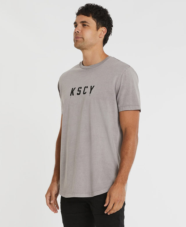 Kiss Chacey Zephyr Dual Curved T-Shirt Pigment Gull Grey
