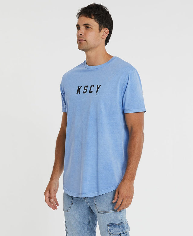 Kiss Chacey Zephyr Dual Curved Tee - Pigment Corn Flower BLUE