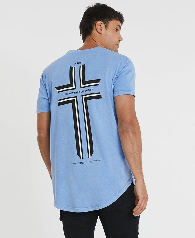 Zomp Dual Curved T-Shirt Pigment Corn Flower Blue – Neverland Store