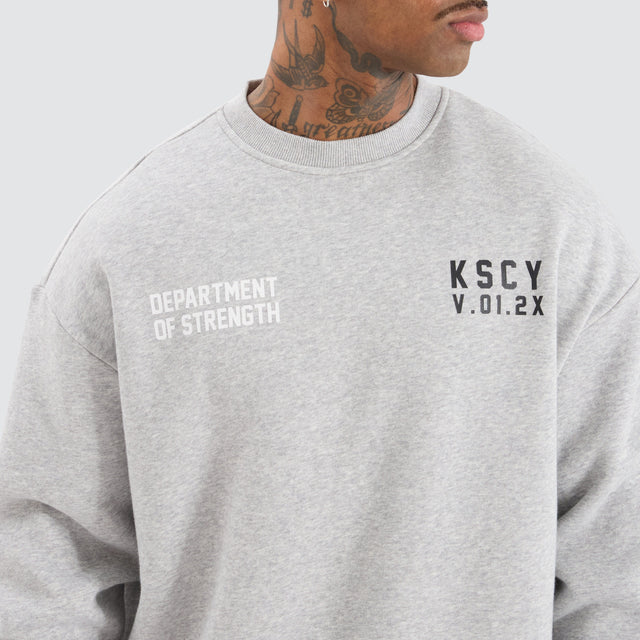 KSCYDOS Epic Relaxed Sweater Grey Marle