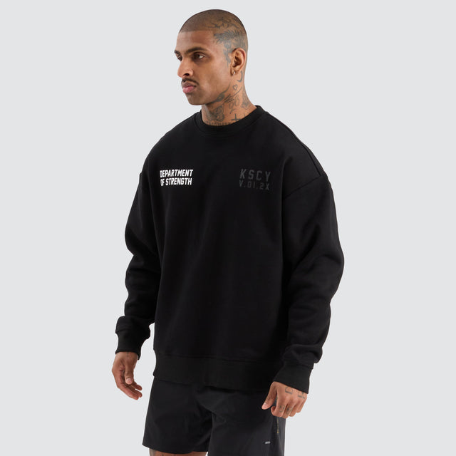 KSCYDOS Epic Relaxed Sweater Jet Black