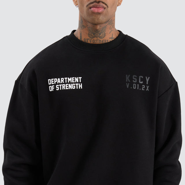 KSCYDOS Epic Relaxed Sweater Jet Black