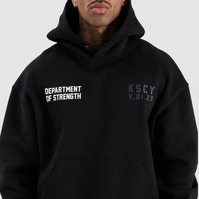 KSCYDOS Force Relaxed Hoodie Jet Black