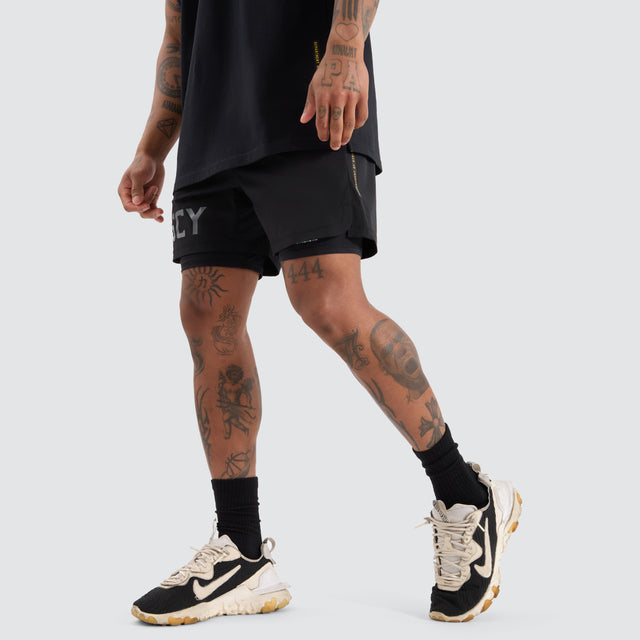 KSCYDOS Hybrid 2.0 Sport Short Jet Black