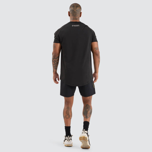 KSCYDOS Prime Raglan Dual Curved Tee Jet Black